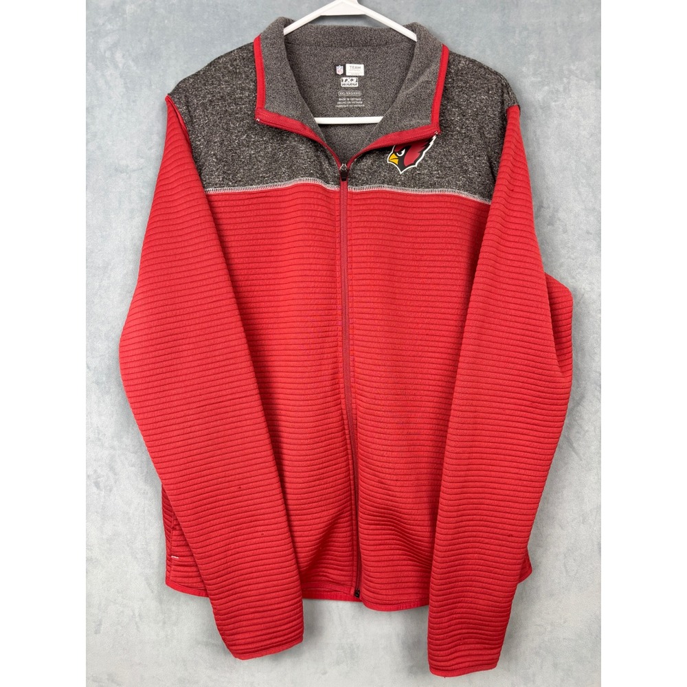 NFL Team Apparel Arizona Cardinals Womens XXL Full Zip Jacket Red TX3 Warm DLDL